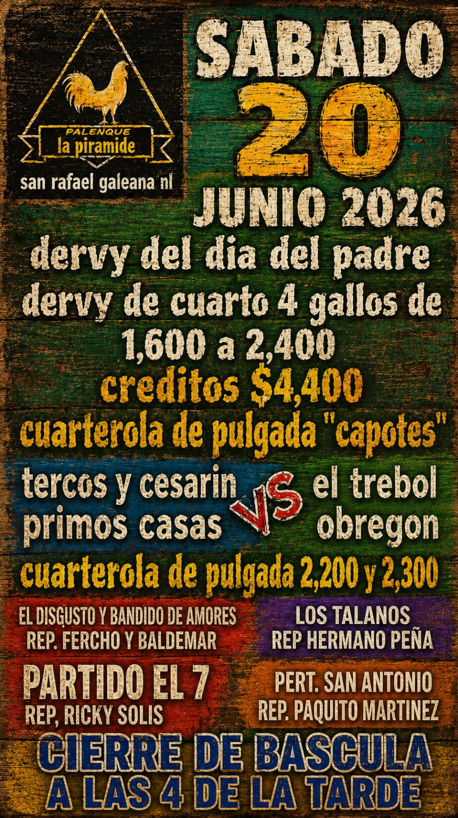 DERVY DEL DIA DEL PADRE CUARTEROLA DE PULGADA